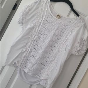 Anthropologie One September White Top - L